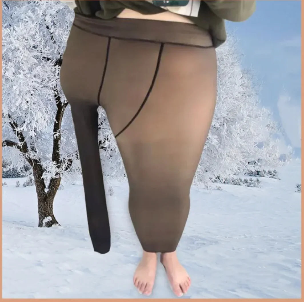 Leggings Nude en Velours Doux - Confort & Élégance (Promotion)