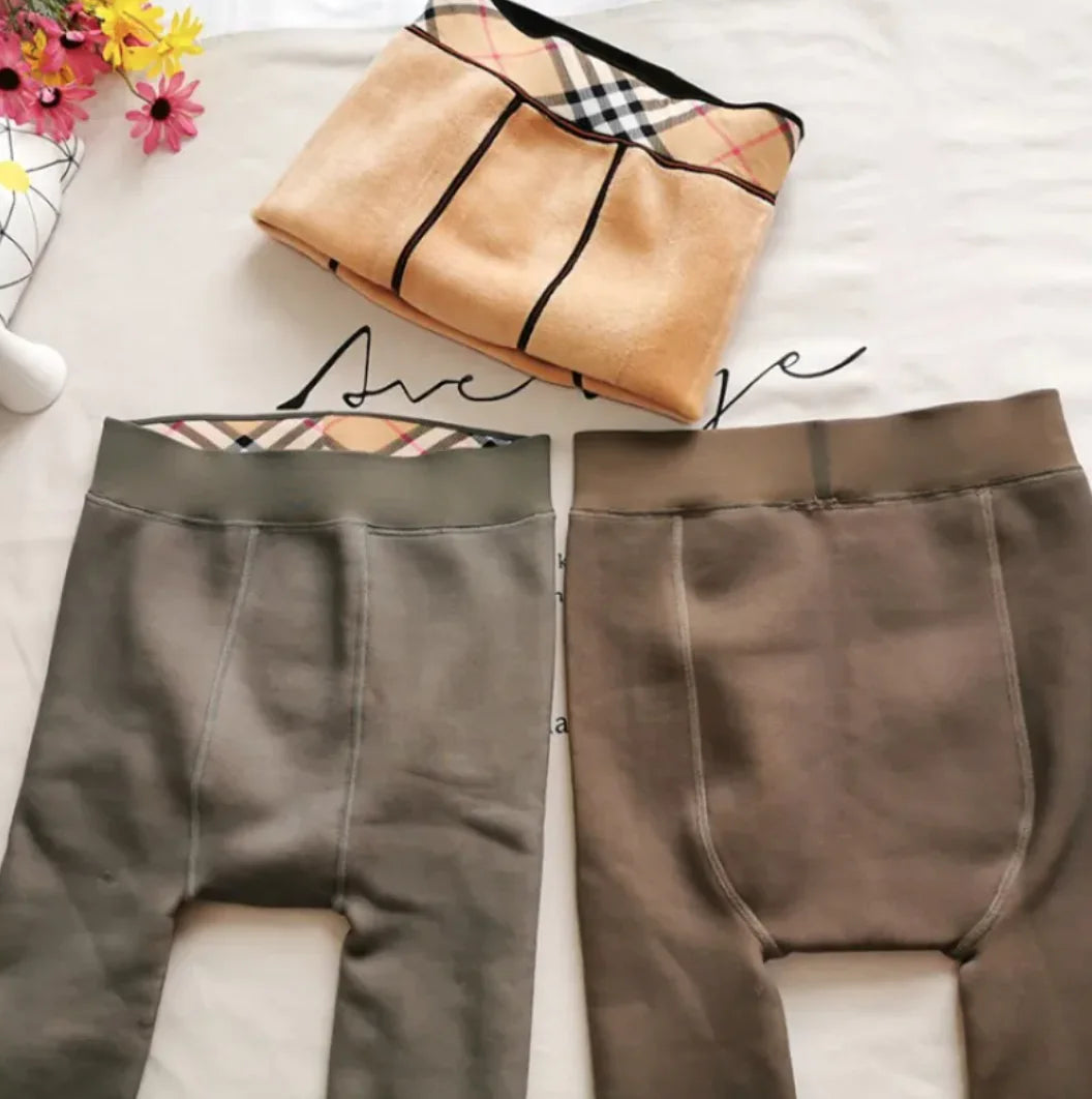 Leggings Nude en Velours Doux - Confort & Élégance (Promotion)