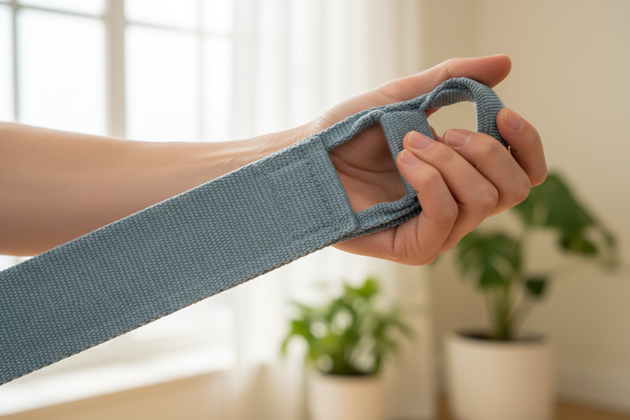 Gros plan sur les boucles de la sangle