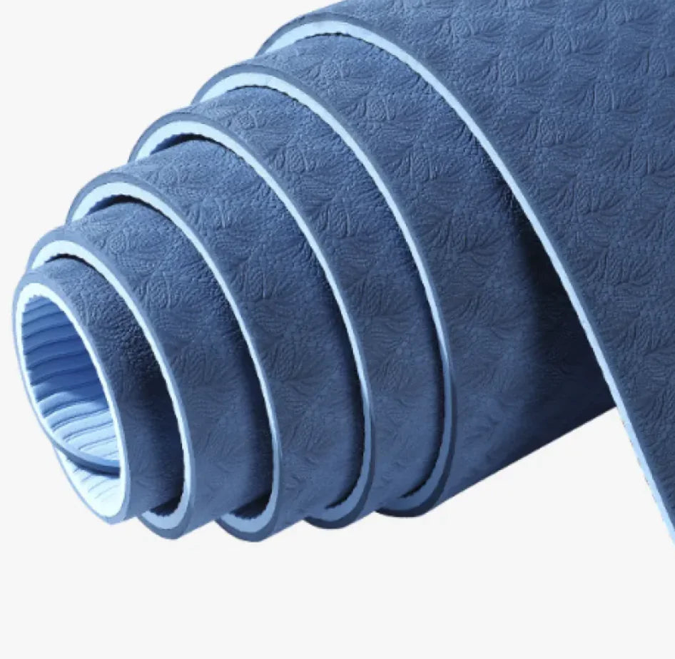 Thick Non-Slip TPE Yoga Mat - Premium Comfort for Yoga, Pilates &amp; Fitness